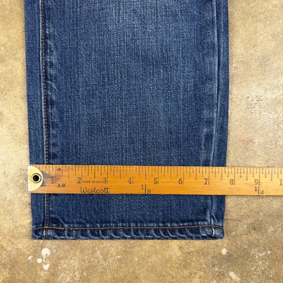 American Eagle Button-fly Boy Crop Jeans Women’s 10 Patch Distressed Medium Wash - Picture 10 of 10